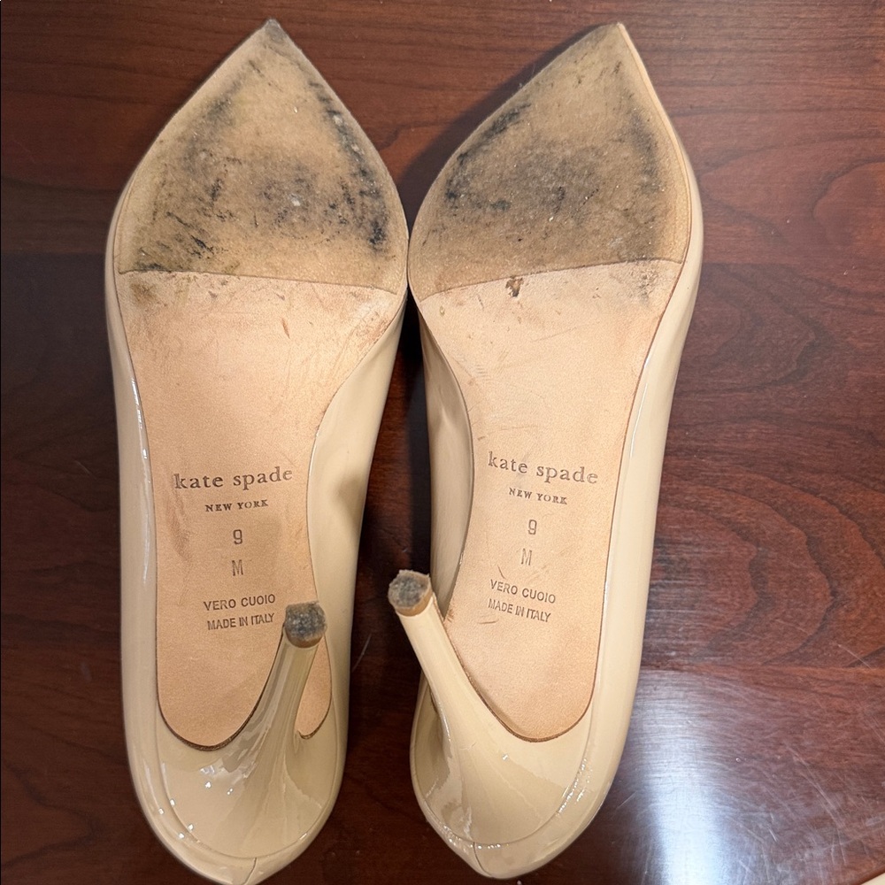 Kate Spade Nude Pointed Toe Heels - Picture 7 of 8